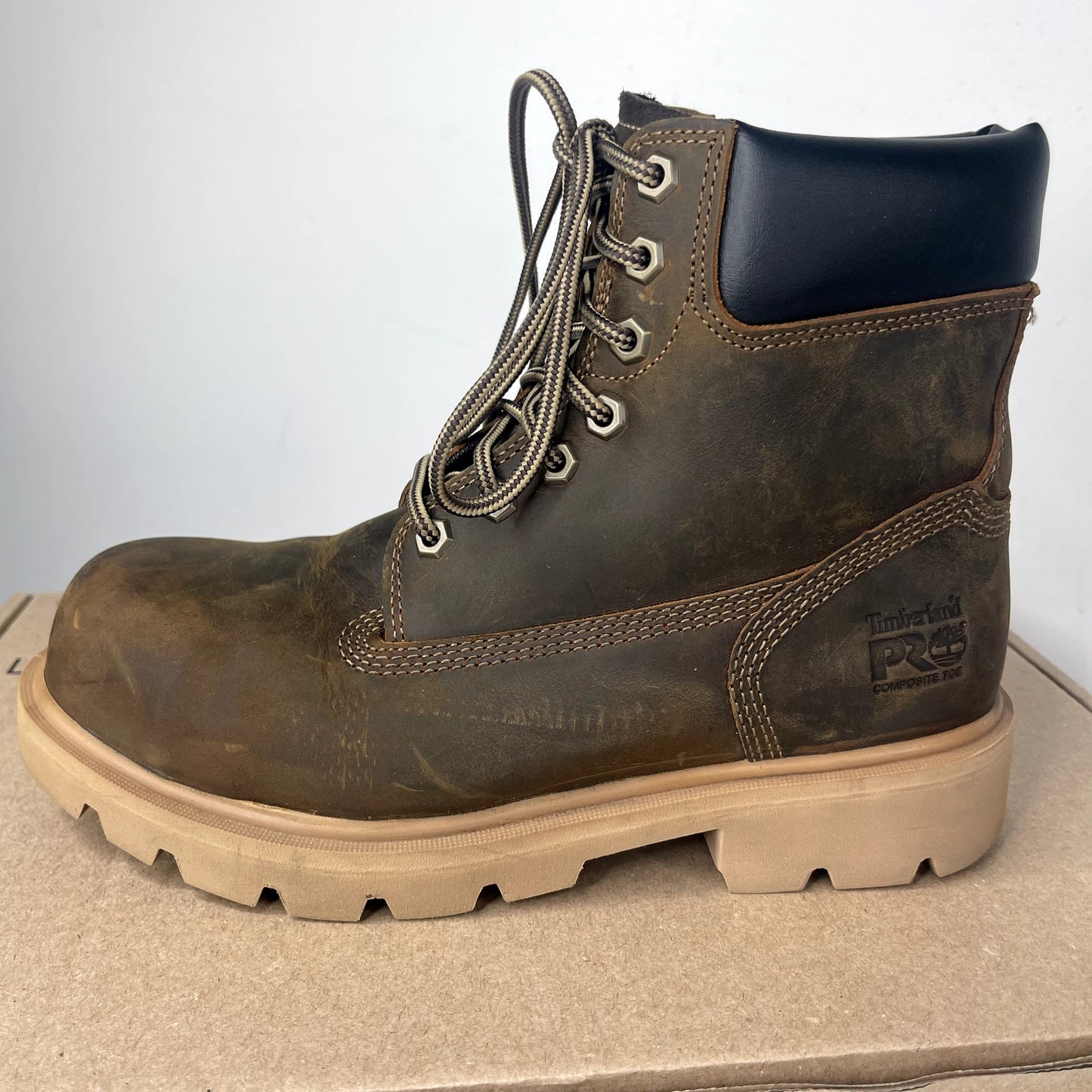 Timberland PRO Sawhorse 6" Composite Safety Toe Earth Bandit Men's 6.5W / Women's 8