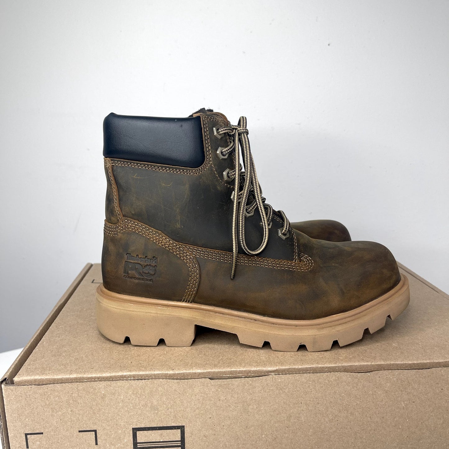Timberland PRO Sawhorse 6" Composite Safety Toe Earth Bandit Men's 6.5W / Women's 8