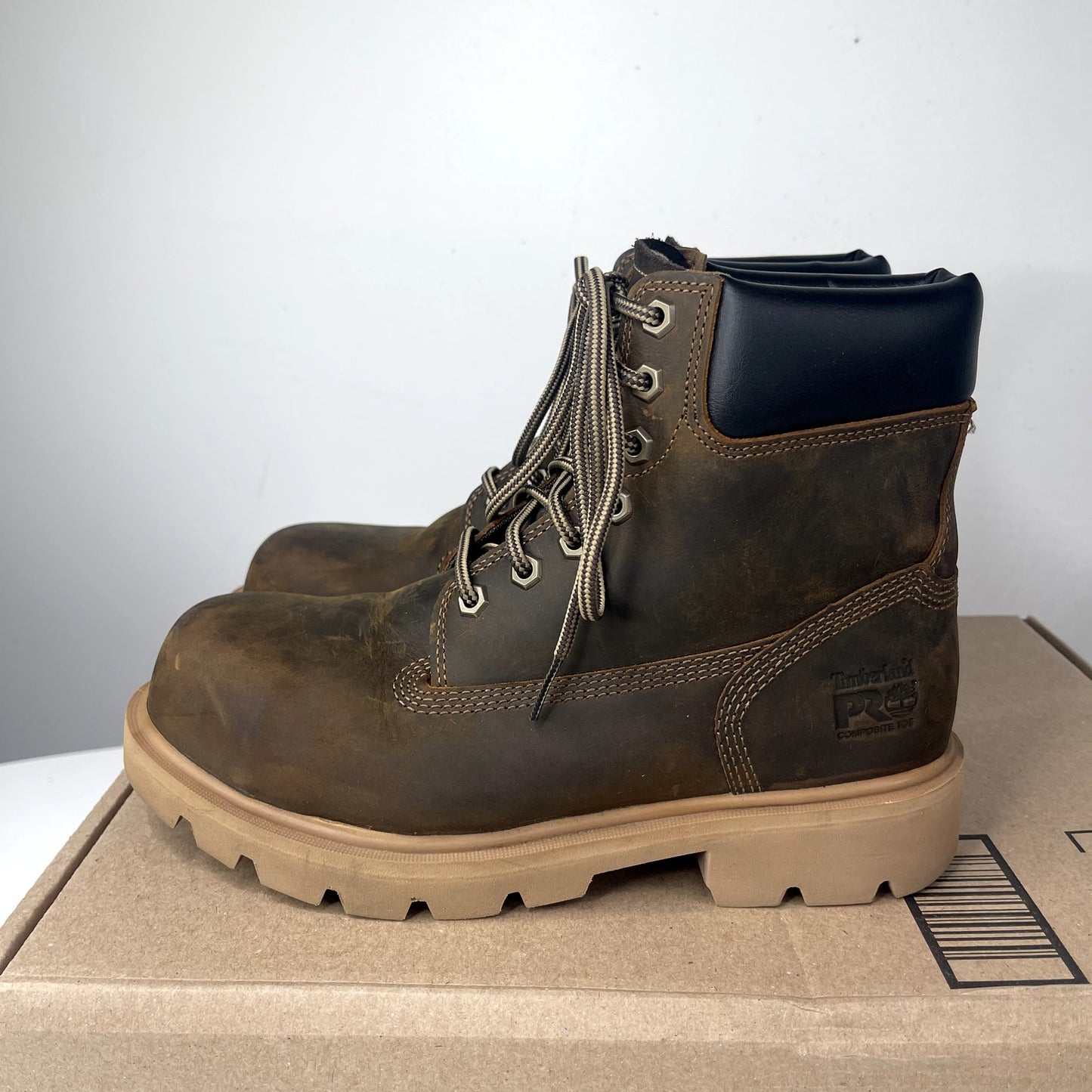 Timberland PRO Sawhorse 6" Composite Safety Toe Earth Bandit Men's 6.5W / Women's 8