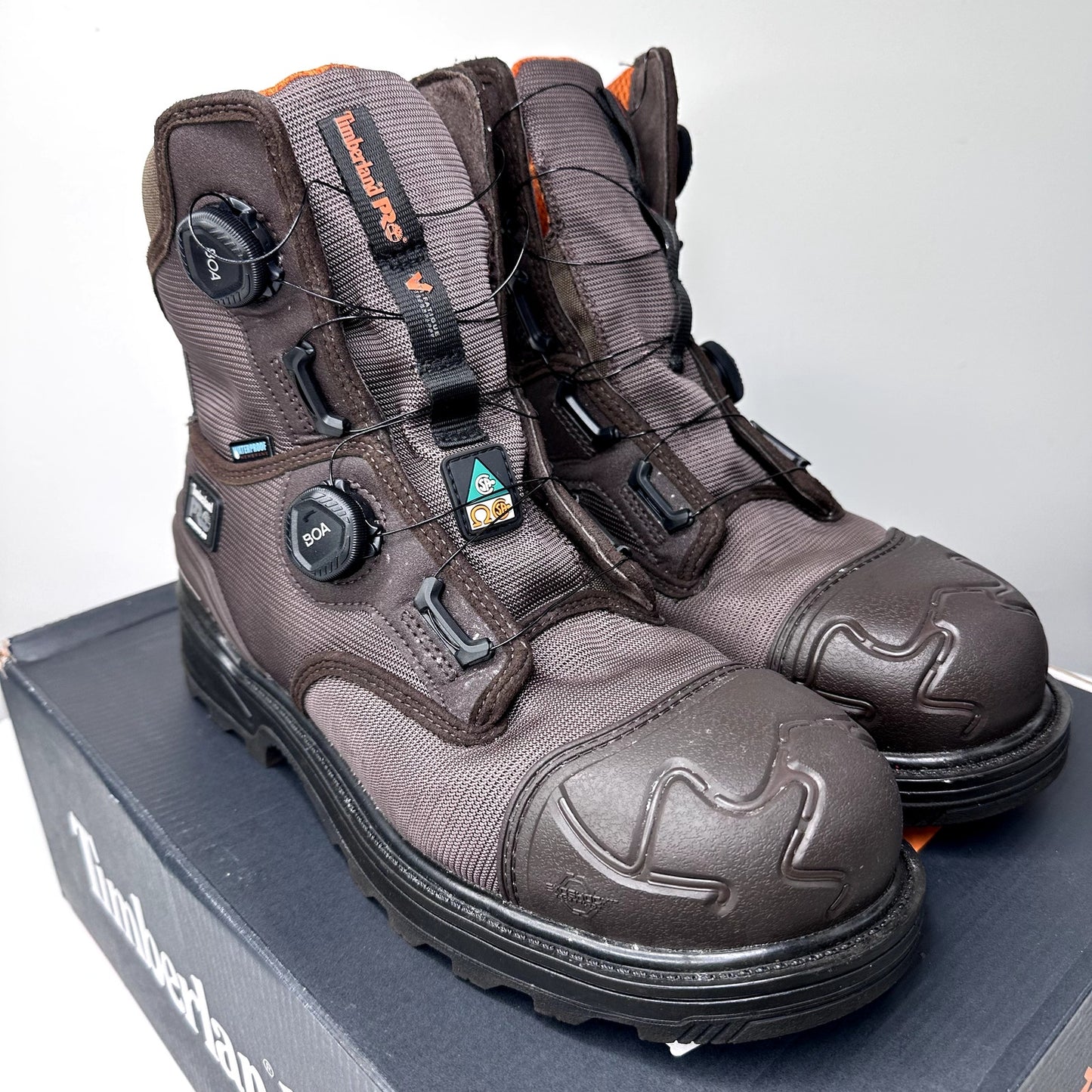 TIMBERLAND PRO Men's Magnitude BOA Dark Brown Size 8.5