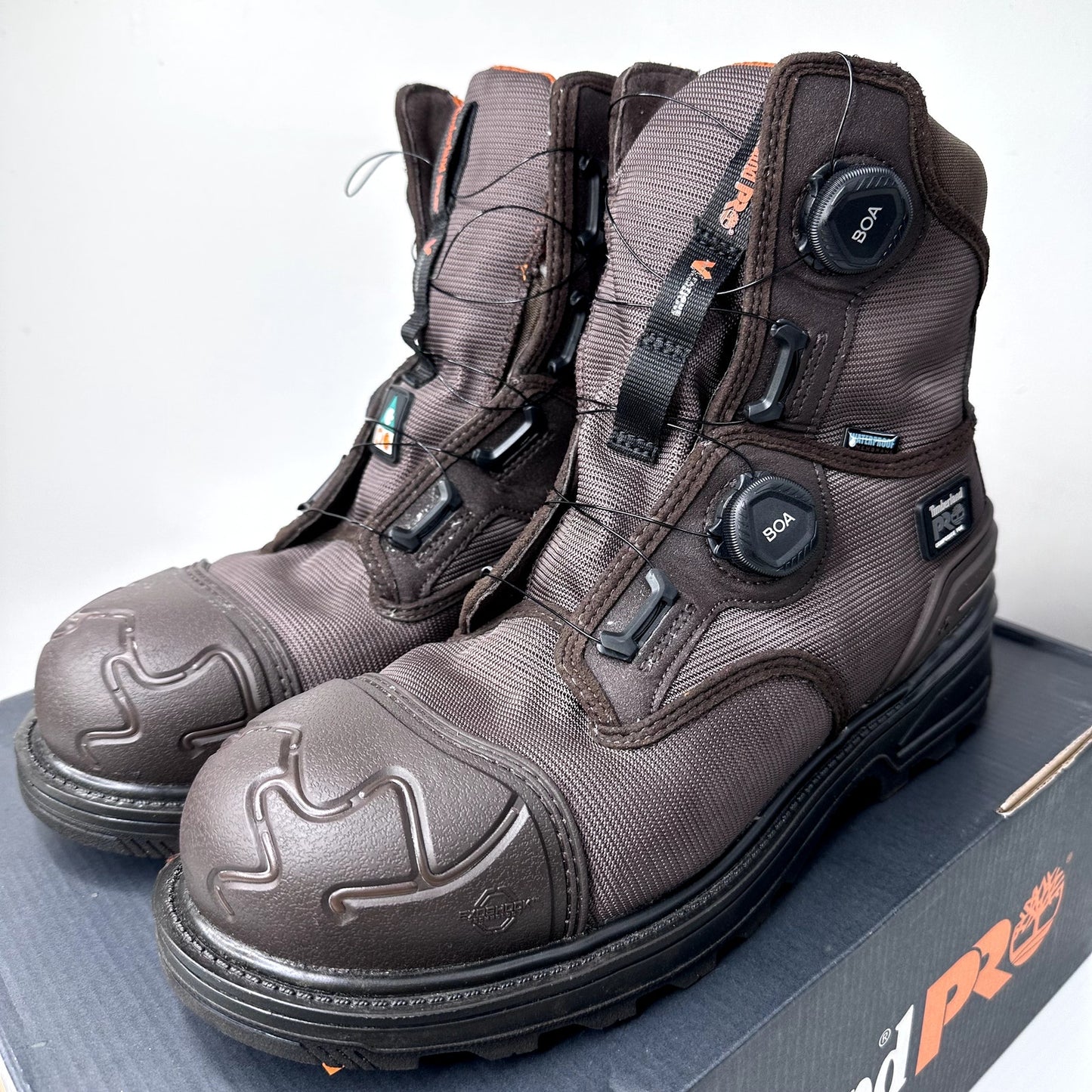TIMBERLAND PRO Men's Magnitude BOA Dark Brown Size 8.5