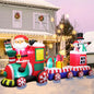 8 FT Christmas Inflatable Train with Santa Claus