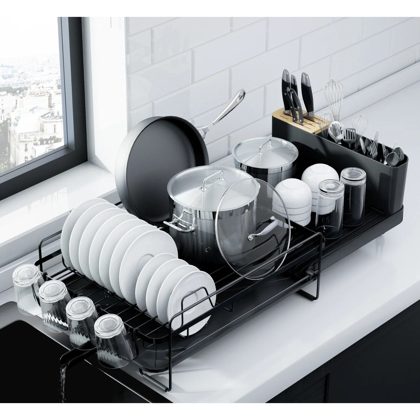 Kitsure Extendable Dish Drying Rack